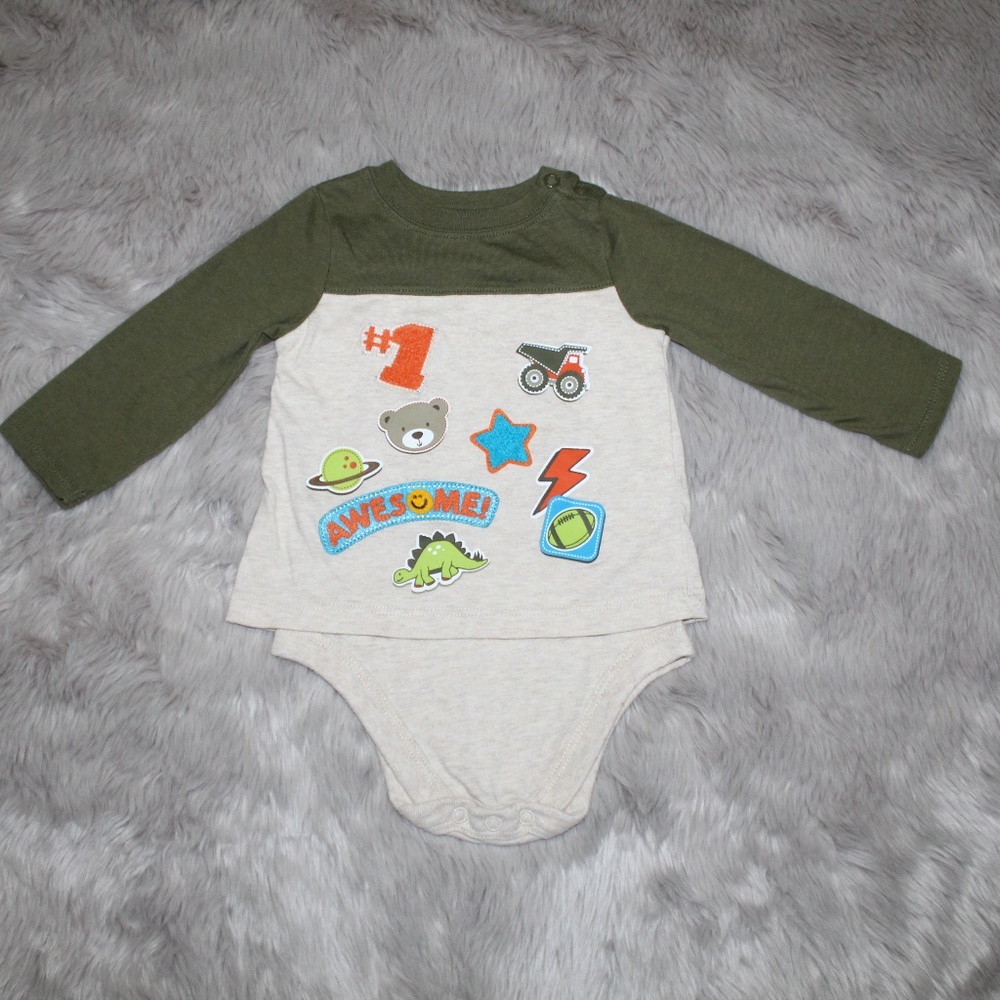 Garanimals long sleeve bodysuits - Picture 2 of 8